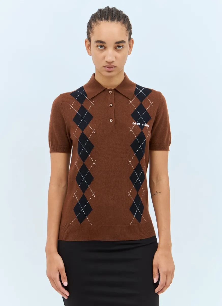 Wool Knit Polo Shirt