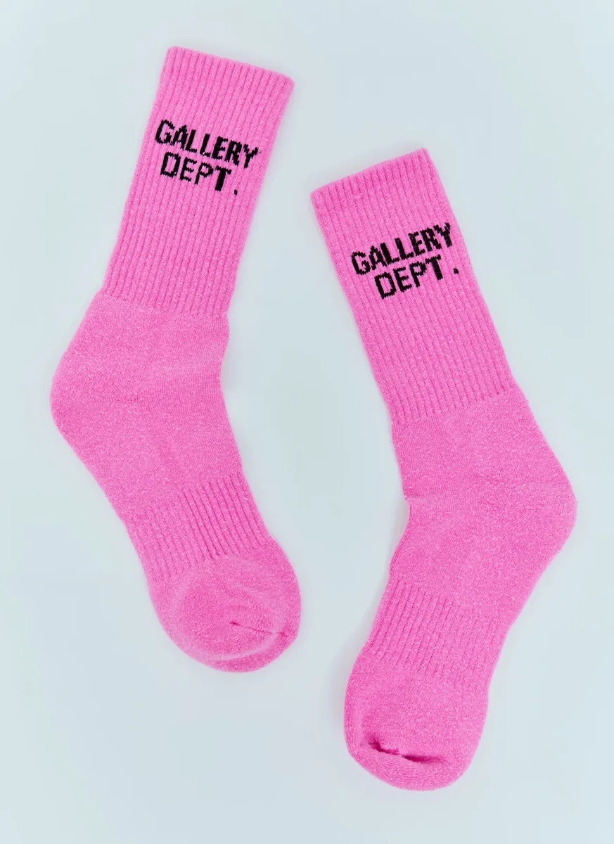 Clean Logo Jacquard Socks