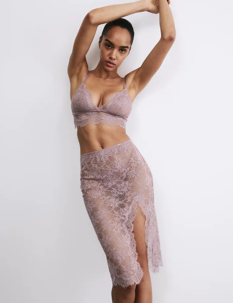 Nolana Lace Half Slip Praline