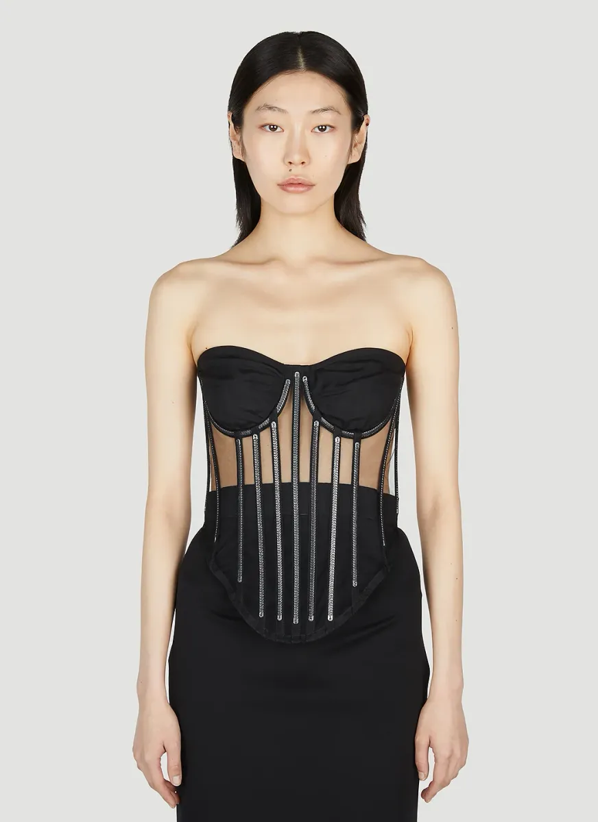 Kim Embellished Corset Top