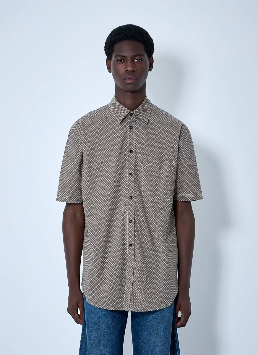 Woven Plaid Shirt
