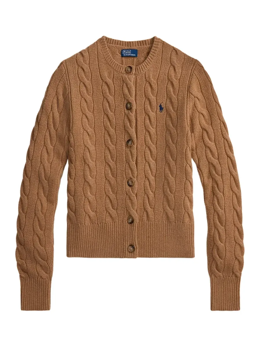 Cashmere Cardigan Camel