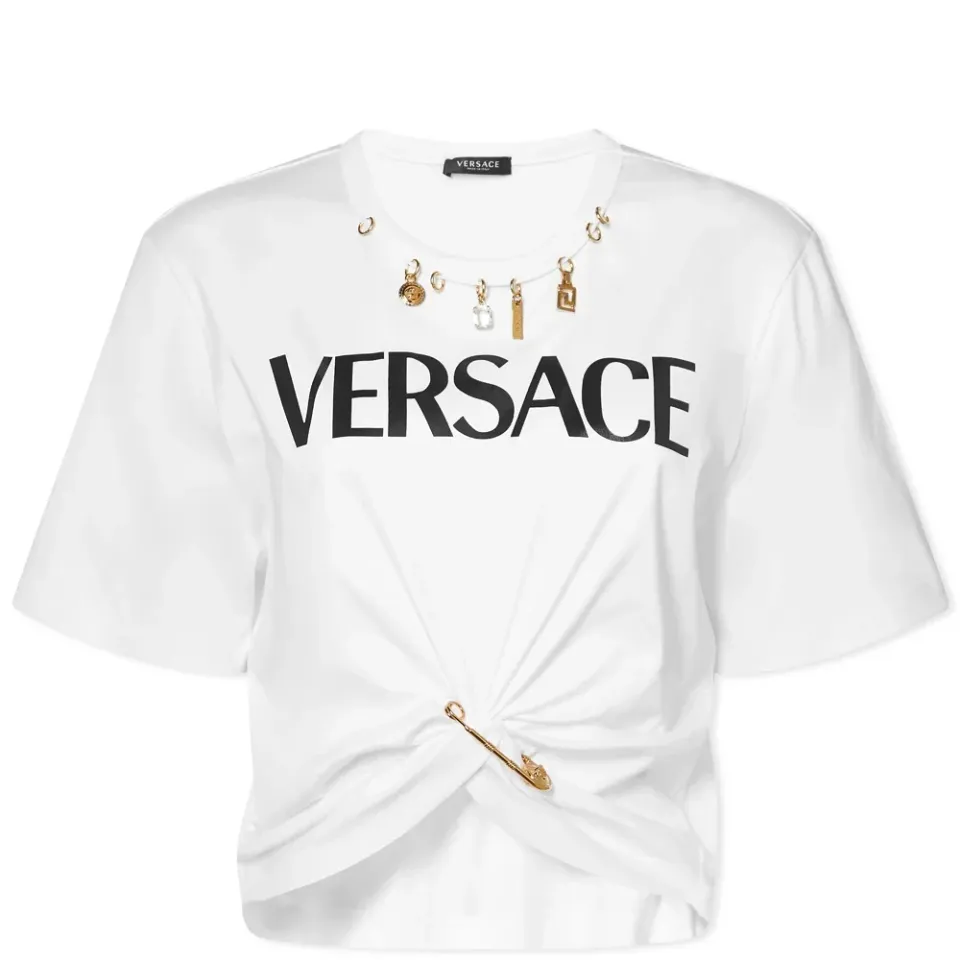 Logo Print Crop Top