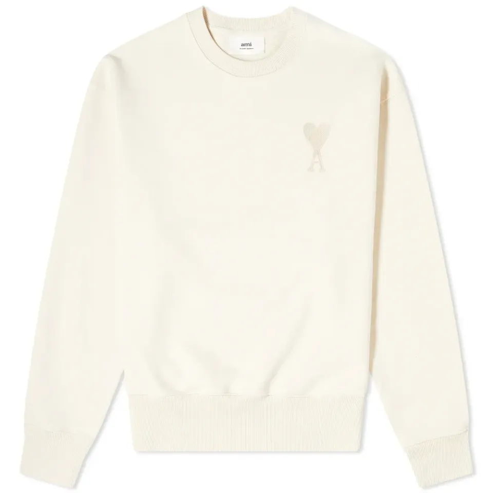 AMI Tonal Heart Crew Sweat