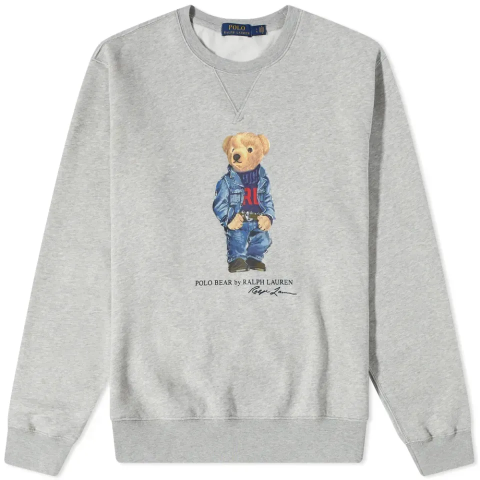 Denim Bear Crew Sweat