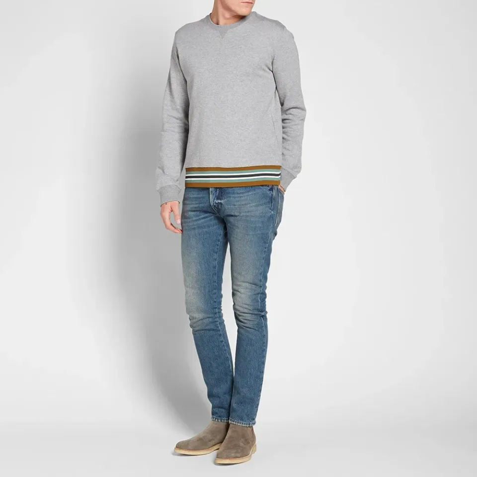 Military Taping Welt Crew Sweat