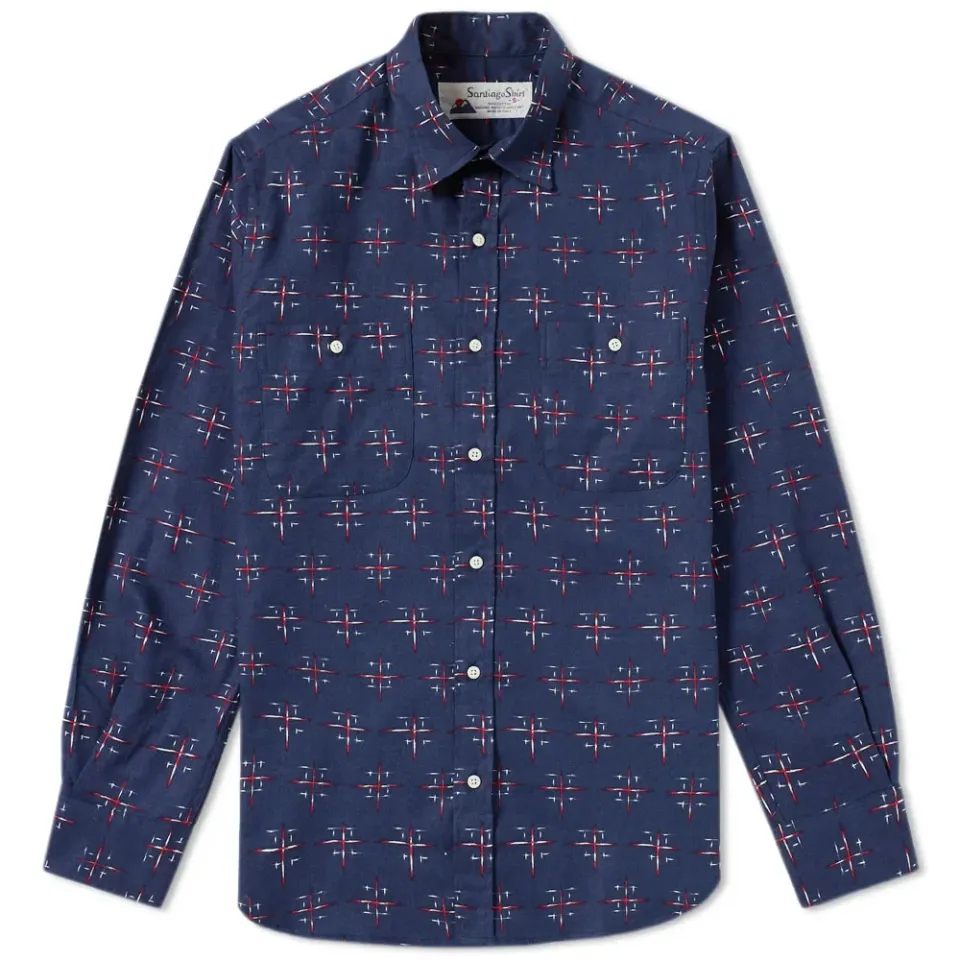 Santiago Shirt by Gitman Vintage La Cruz Print Shirt