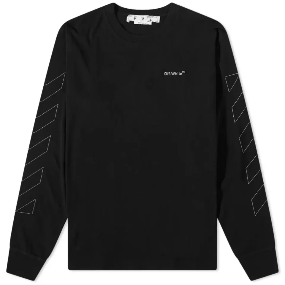 Long Sleeve Diagonal Outline Skate T-Shirt