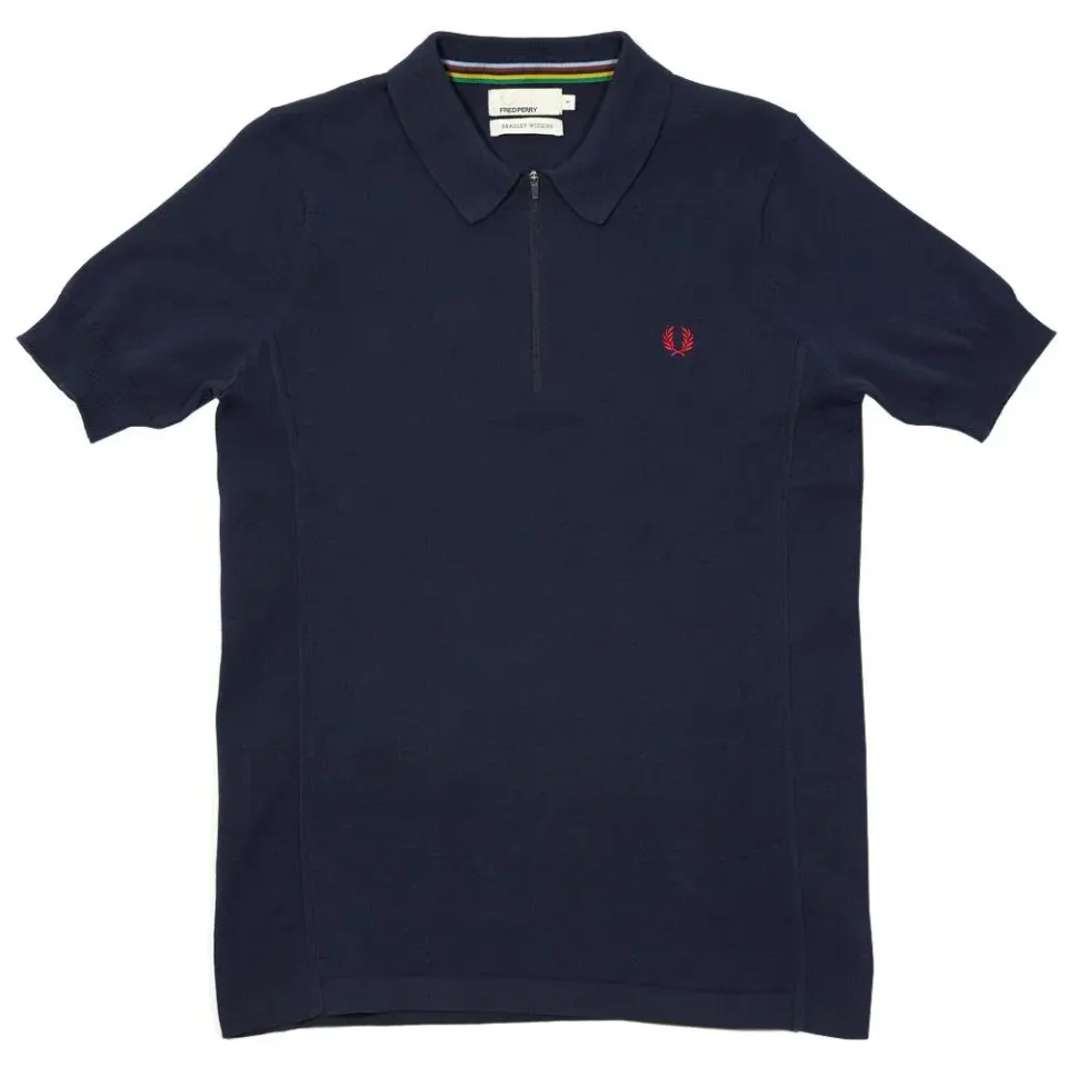 Fred Perry Bradley Wiggins Zip Cycling Shirt