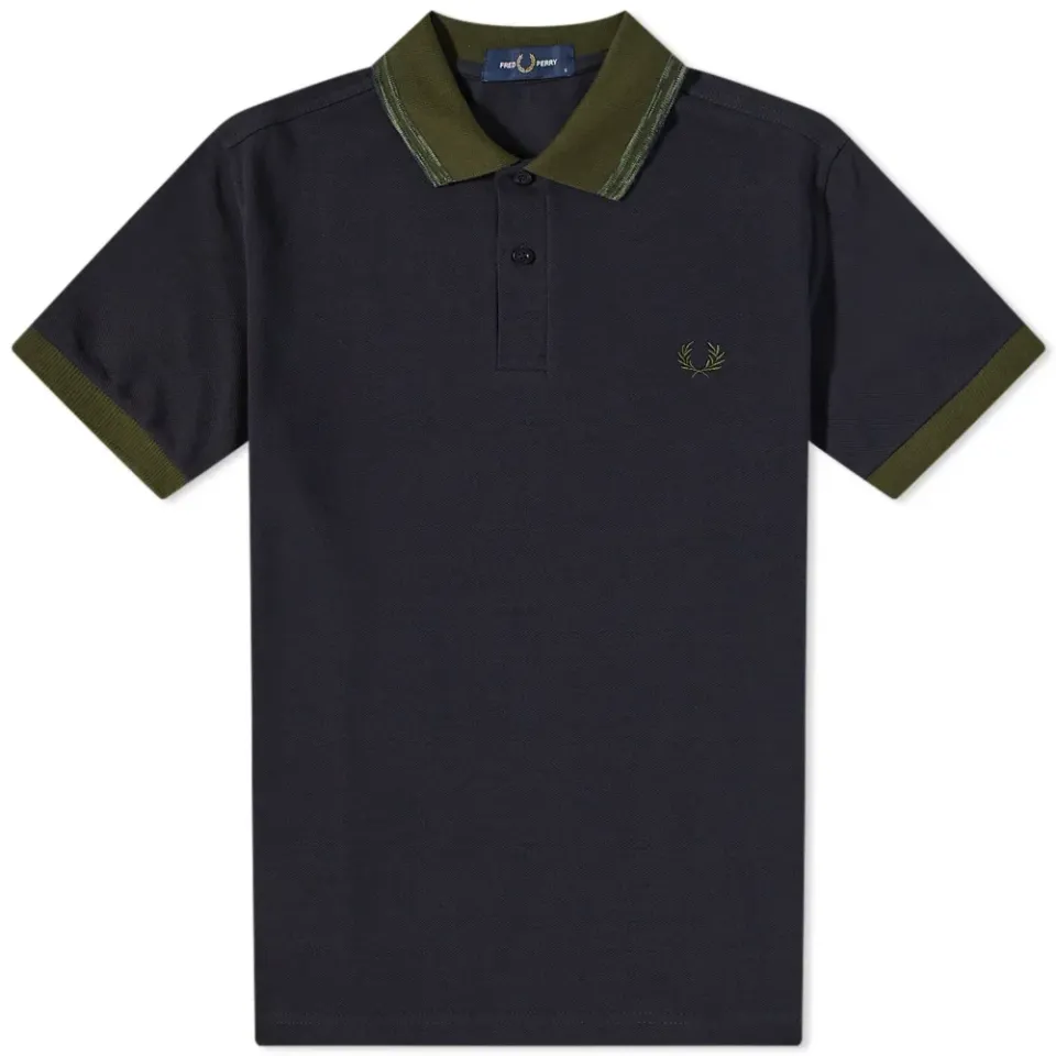 Space Dye Tipped Polo