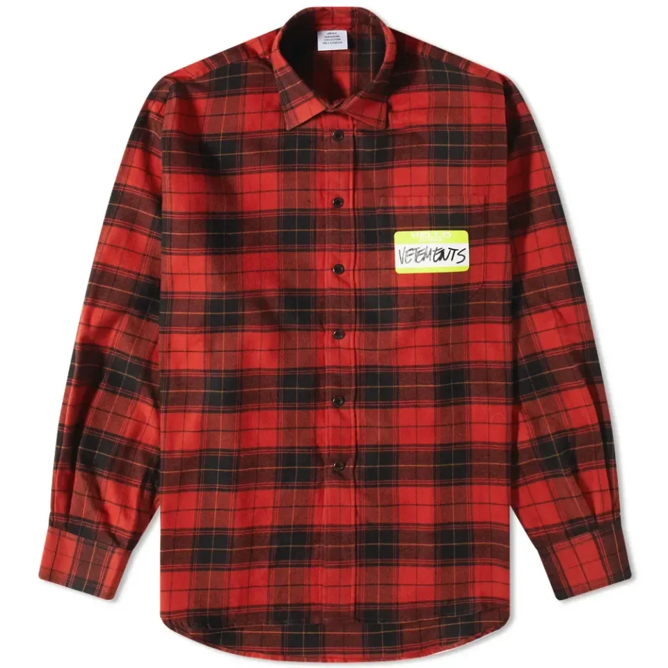 My Name is Vetements Plaid Overshirt