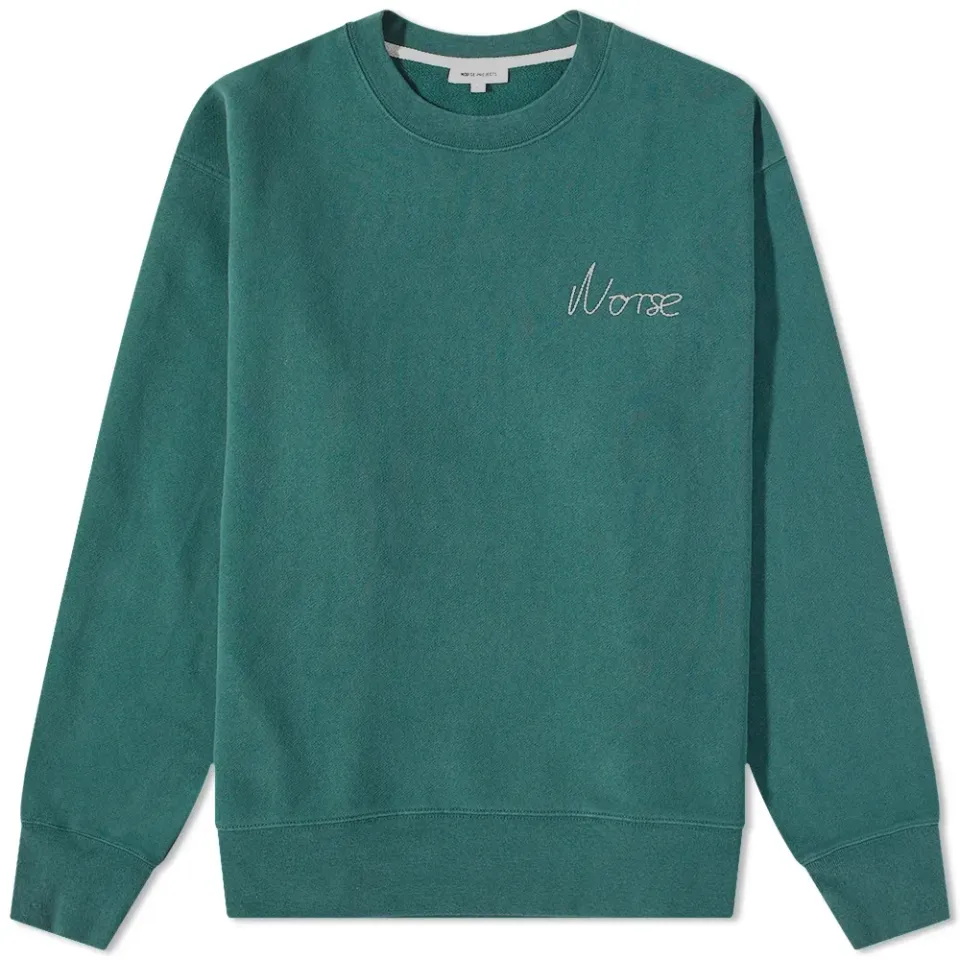 Arne Chain Stitch Logo Crew Sweat