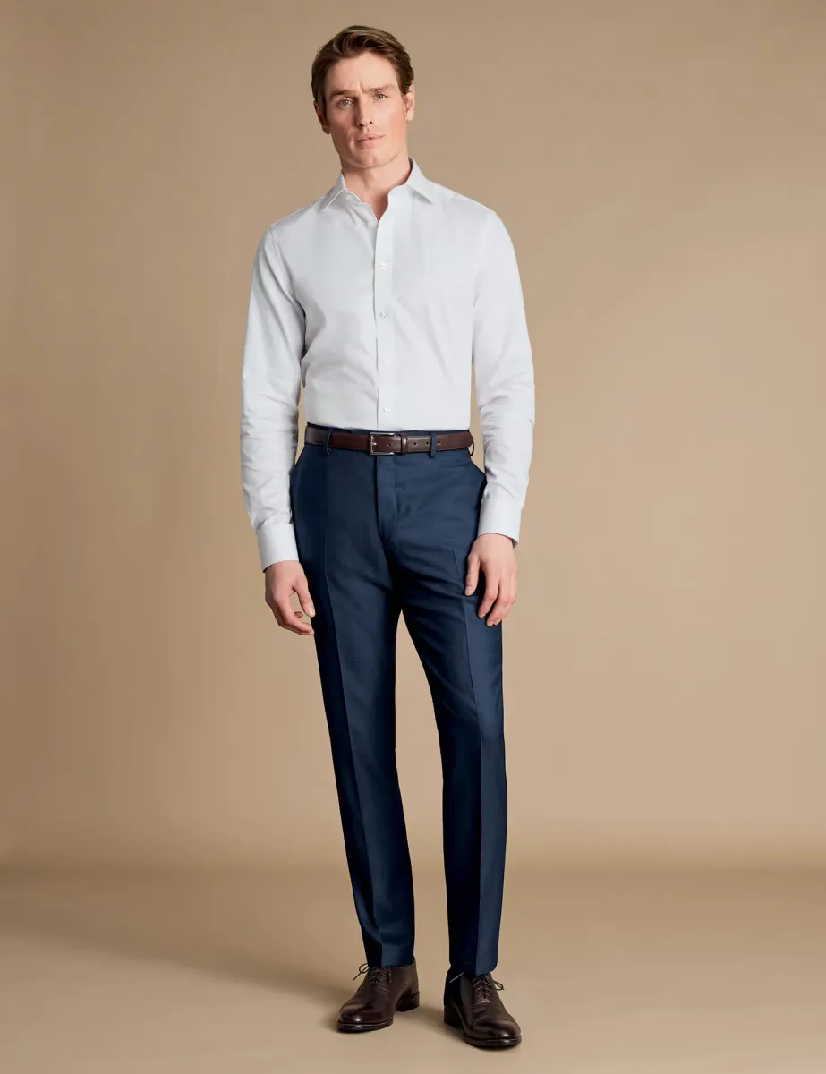 Pure Wool Ultimate Performance Suit Trousers Dark Indigo