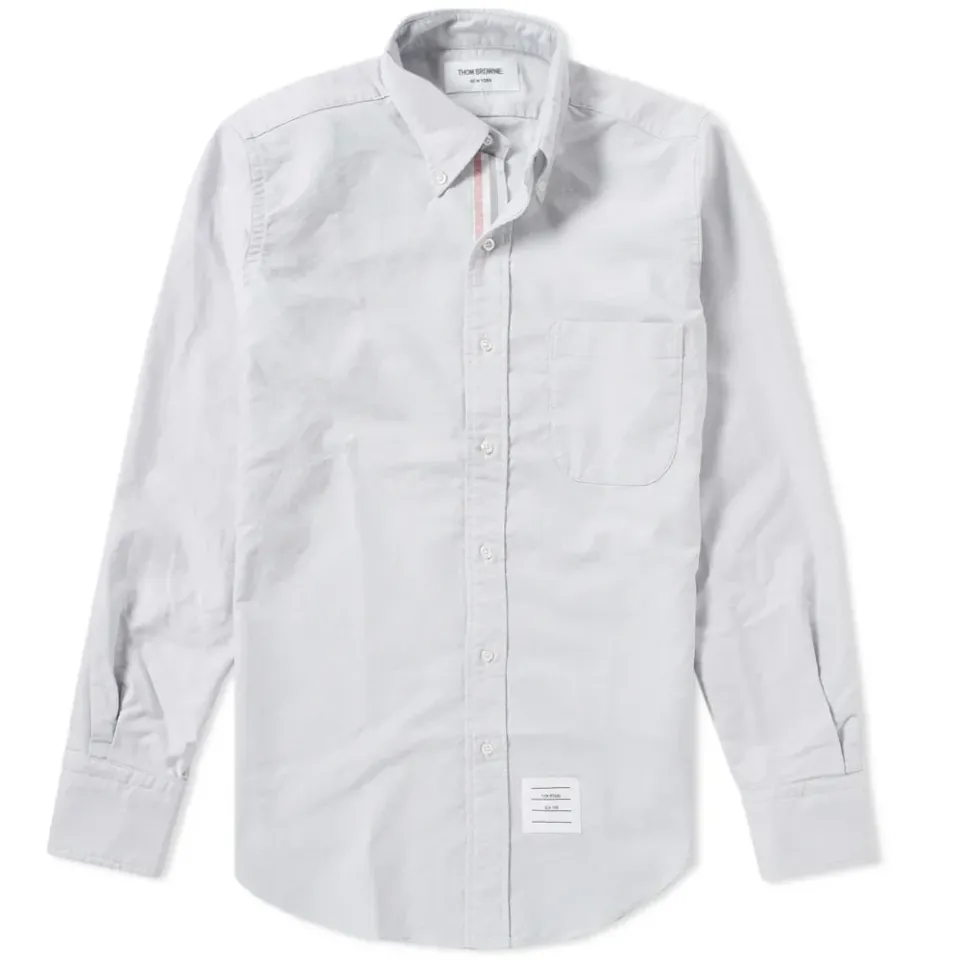 Engineered Stripe Placket Oxford Shirt