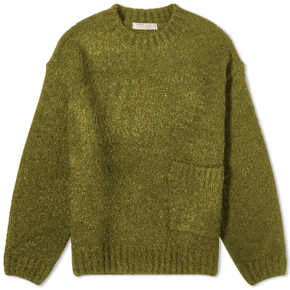 Alpaca Boucle Pocket Sweater