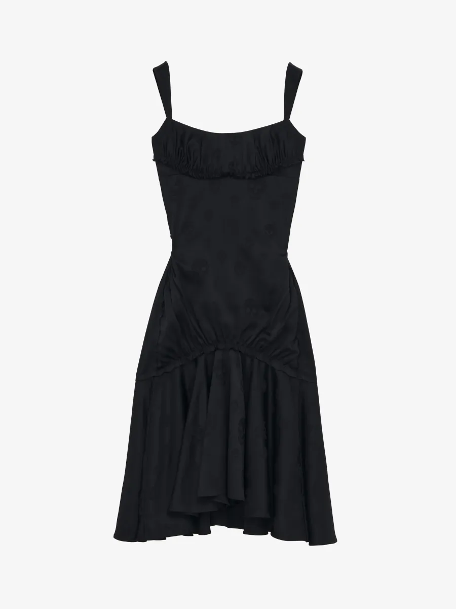 Skull Jacquard Midi Dress