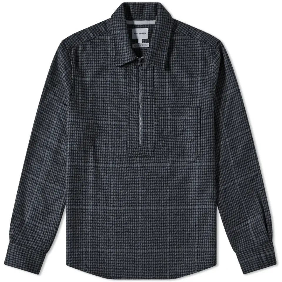 Elof Wool Popover Shirt