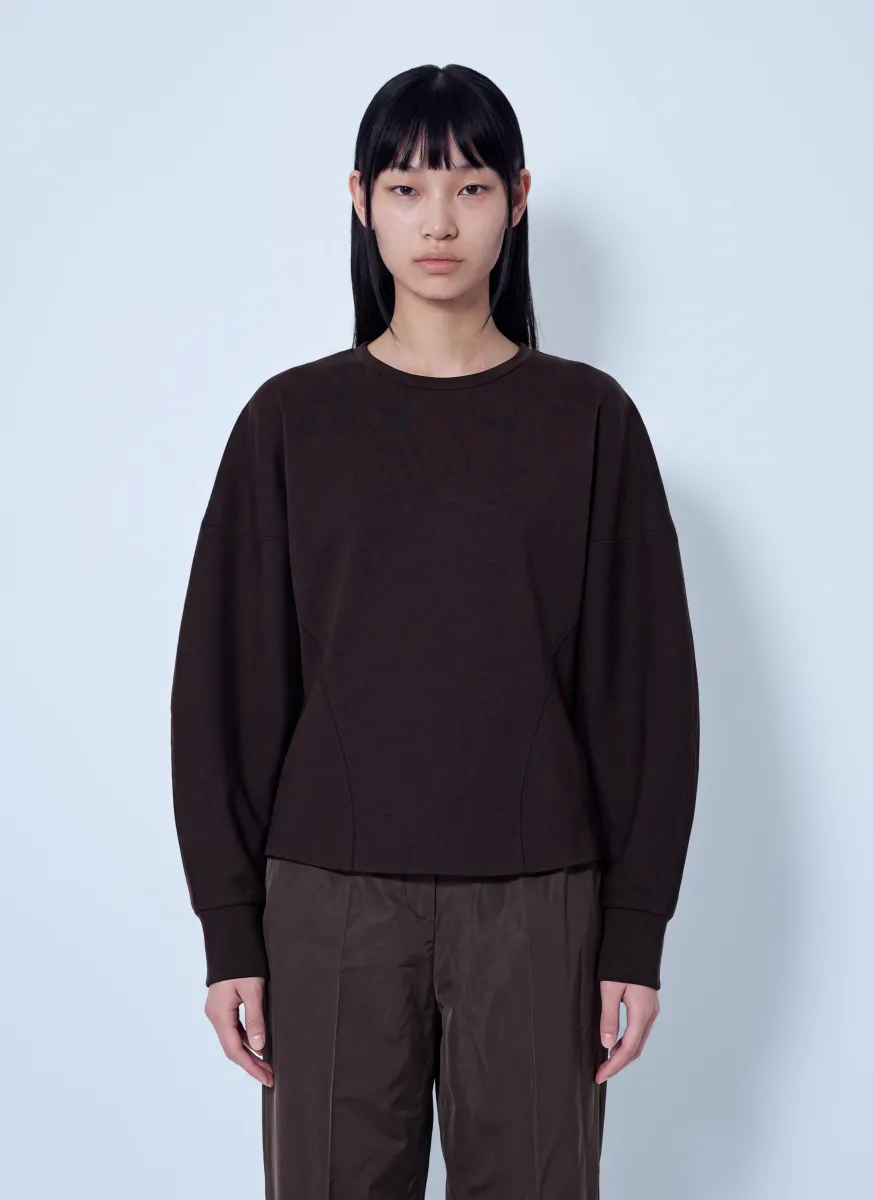 Structured Crewneck Sweatshirt