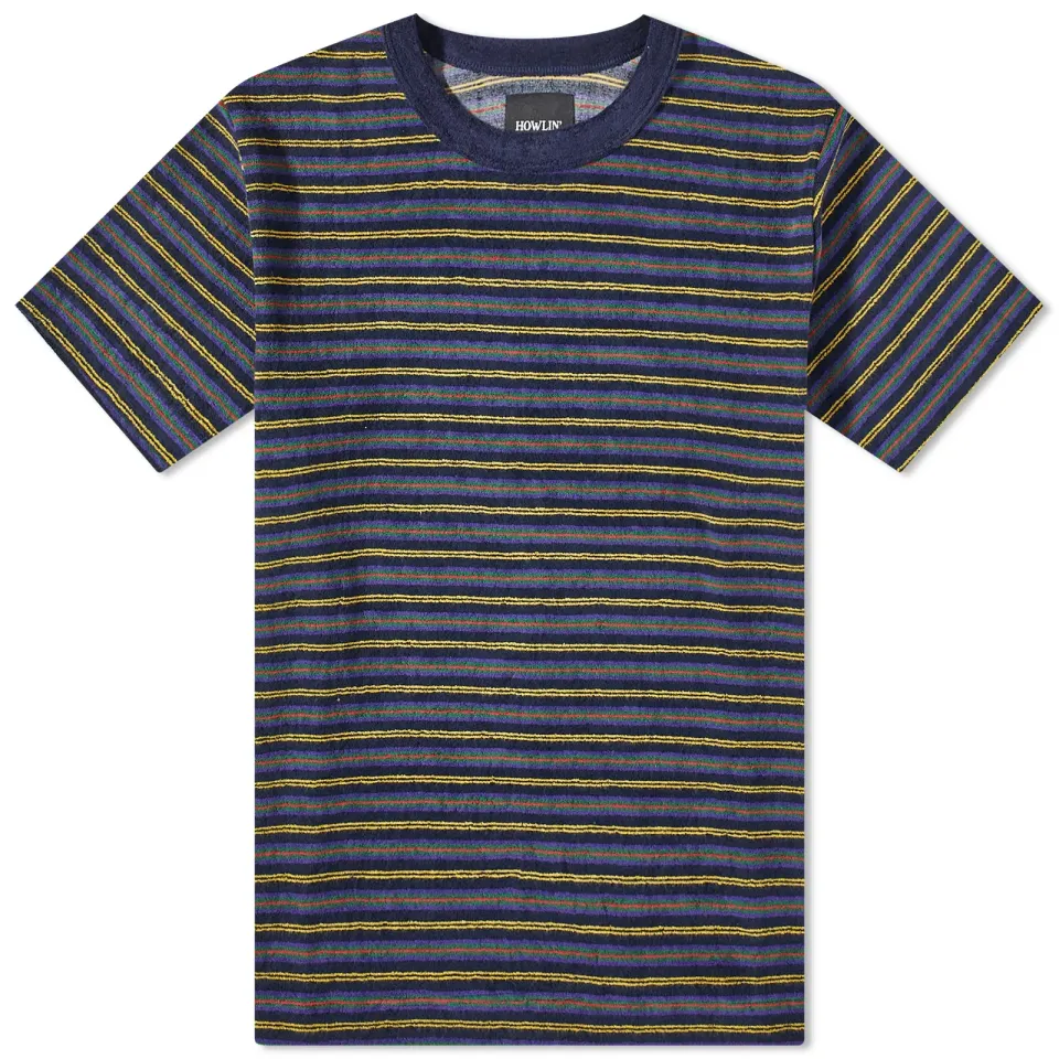 Howlin' Lost in Thought Towelling Stripe T-Shirt