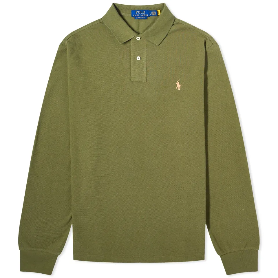 Long Sleeve Custom Fit Polo Shirt