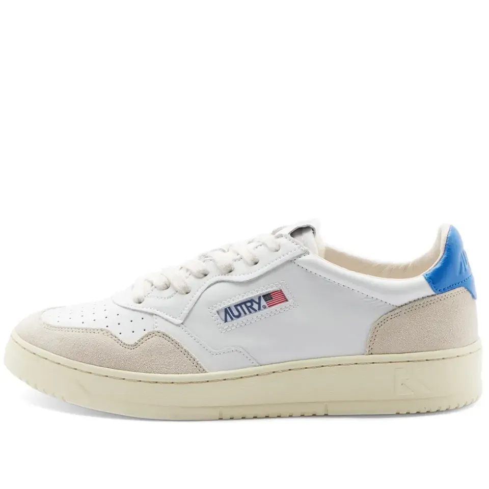 01 Low Leather and Suede Sneaker
