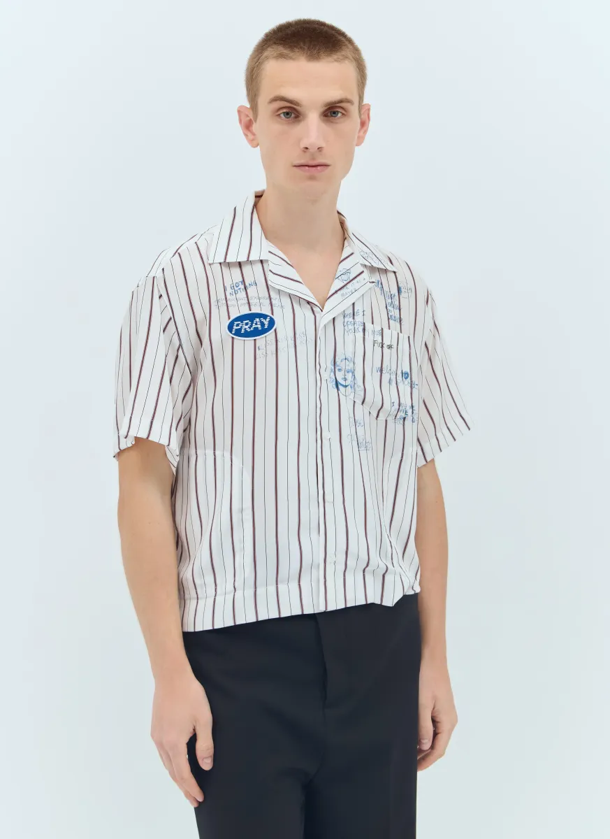 Praying Silk Mechanic Shirt