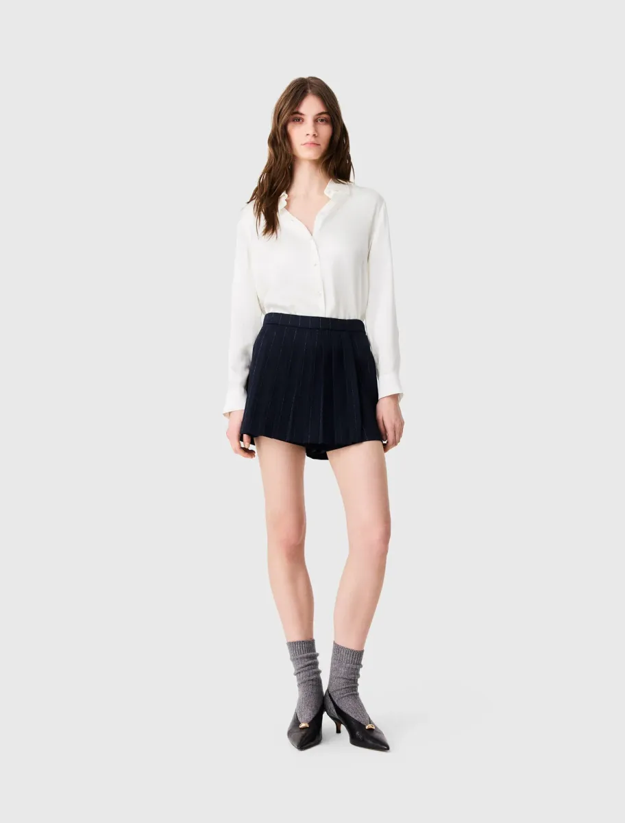 White silk shirt