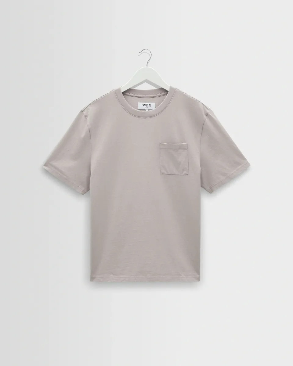 Dean - Washed Clay Compact Cotton Pocket t-Shirt