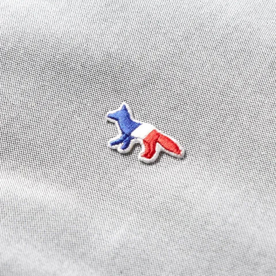 Maison Kitsuné Button Down Classic Tricolour Fox Oxford Shirt