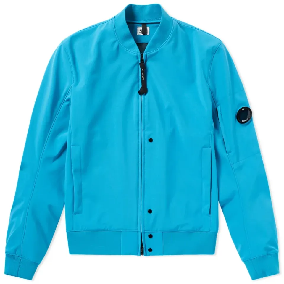 Shell Arm Lens Bomber Jacket