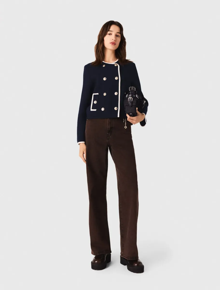 Structured knit jacket