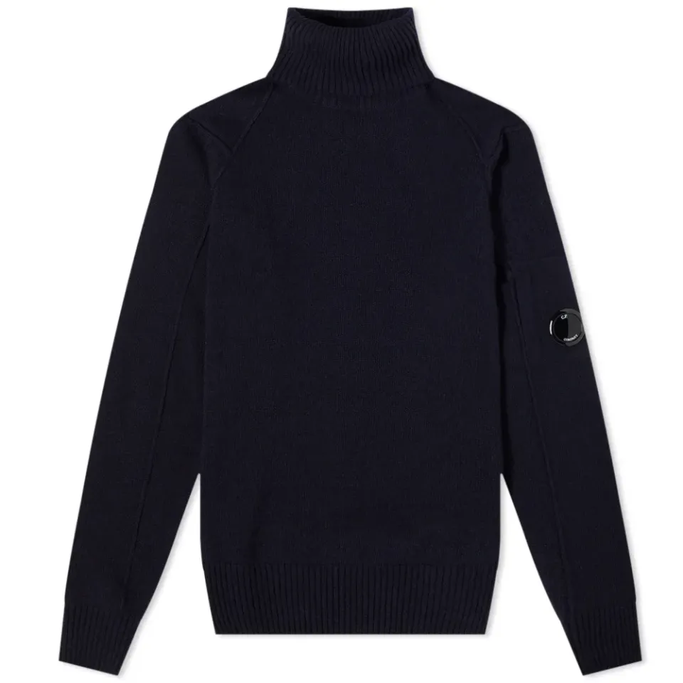 Arm Lens Roll Neck Knit