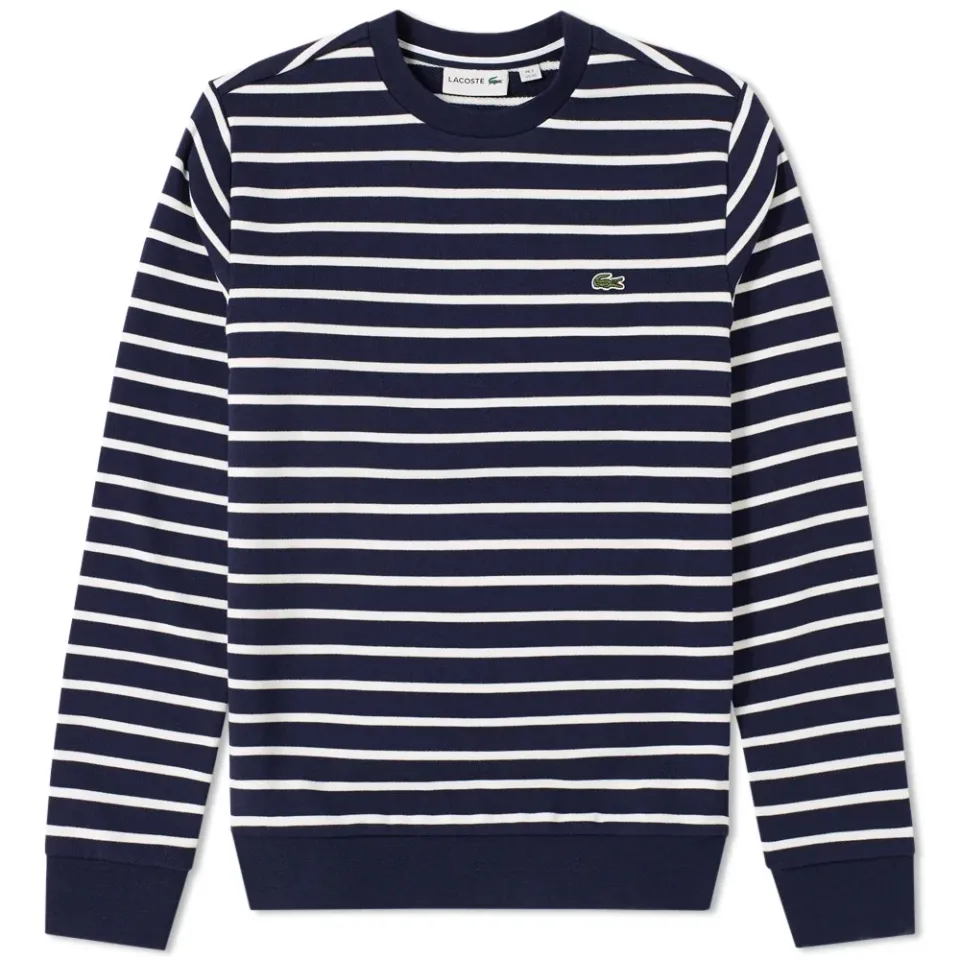 Stripe Fleece Crew Sweat