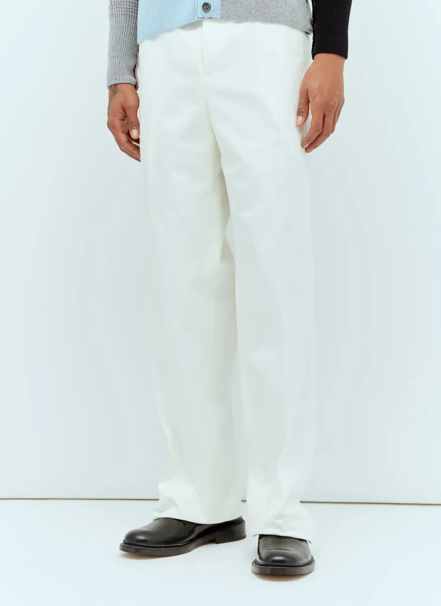 Low-Rise Twill Pants