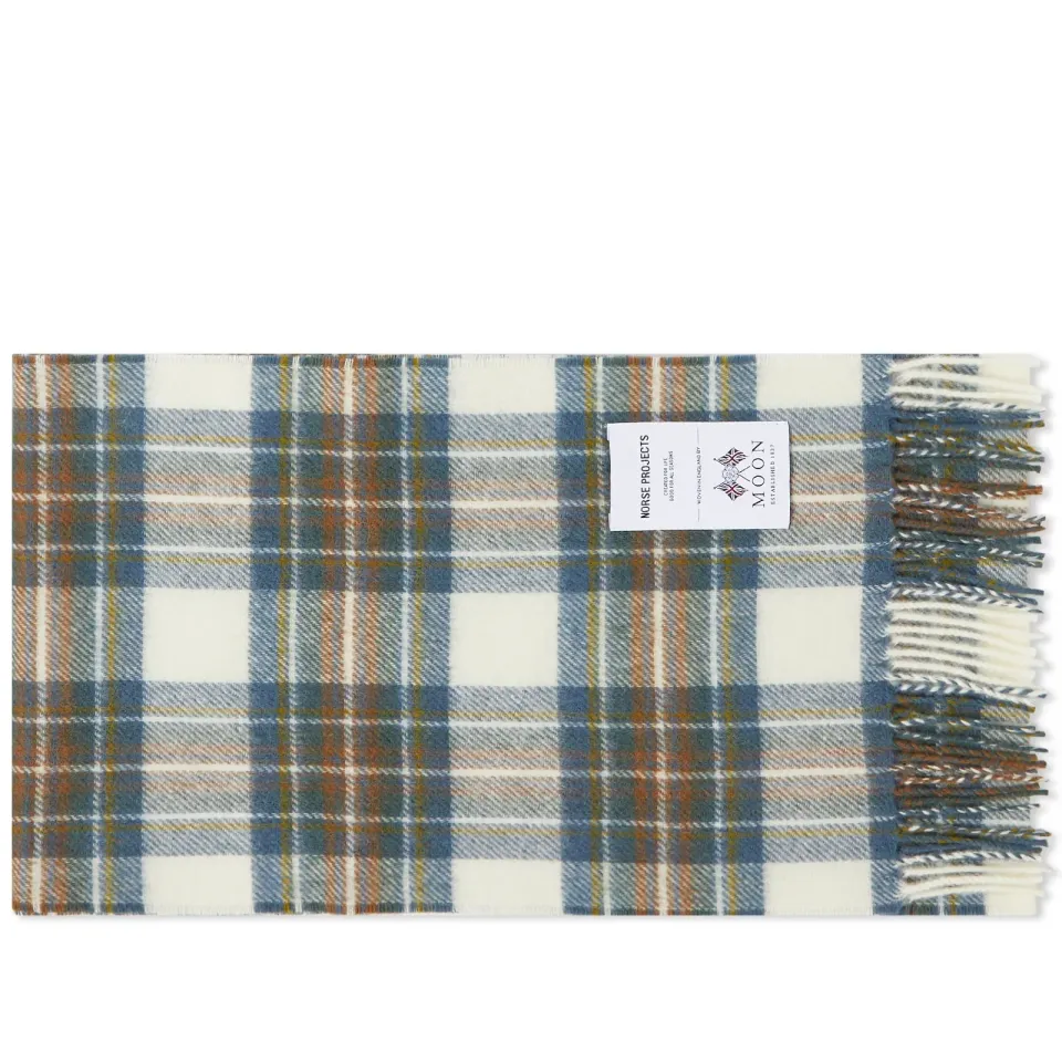 Moon Checked Lambswool Scarf