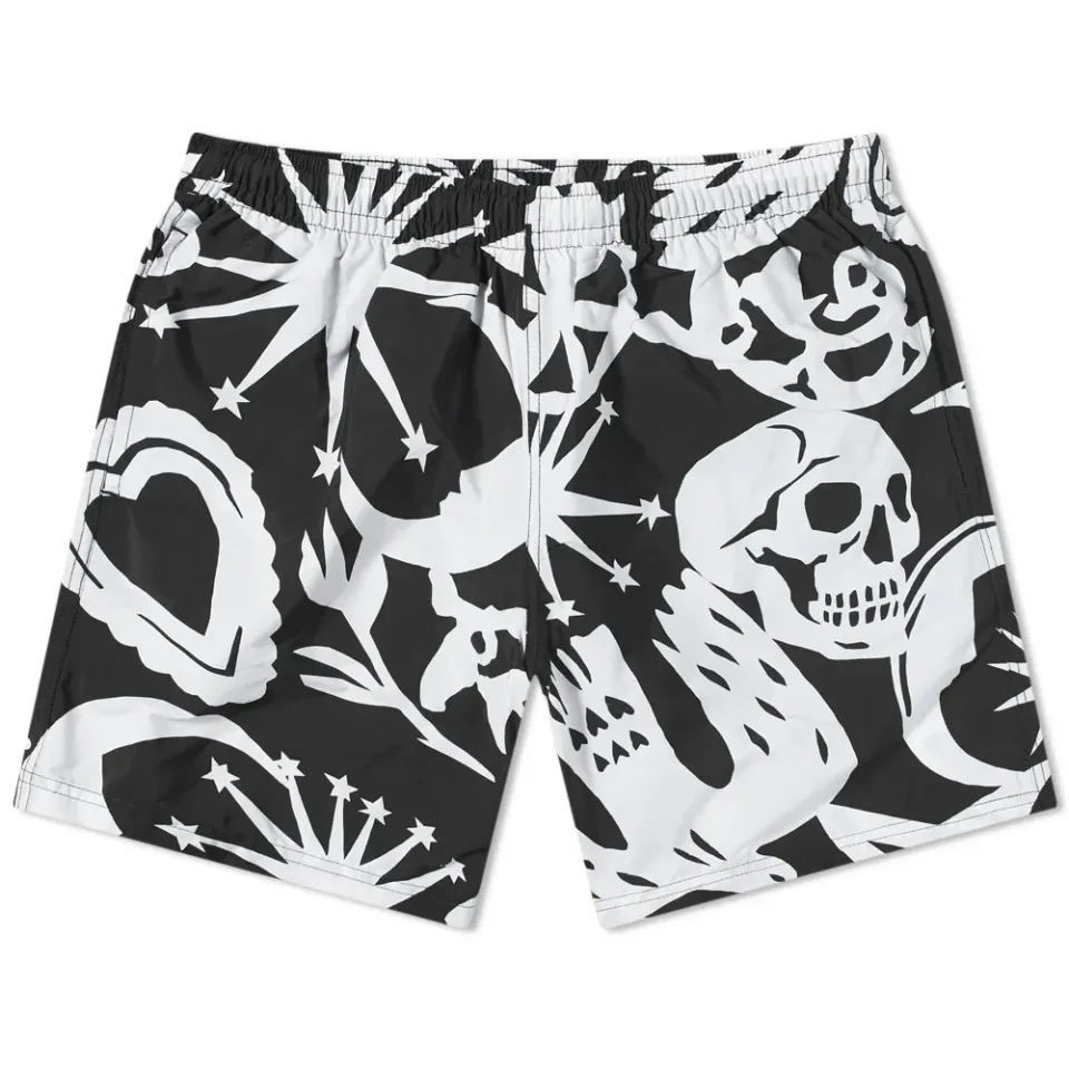Graffiti Print Swim Short