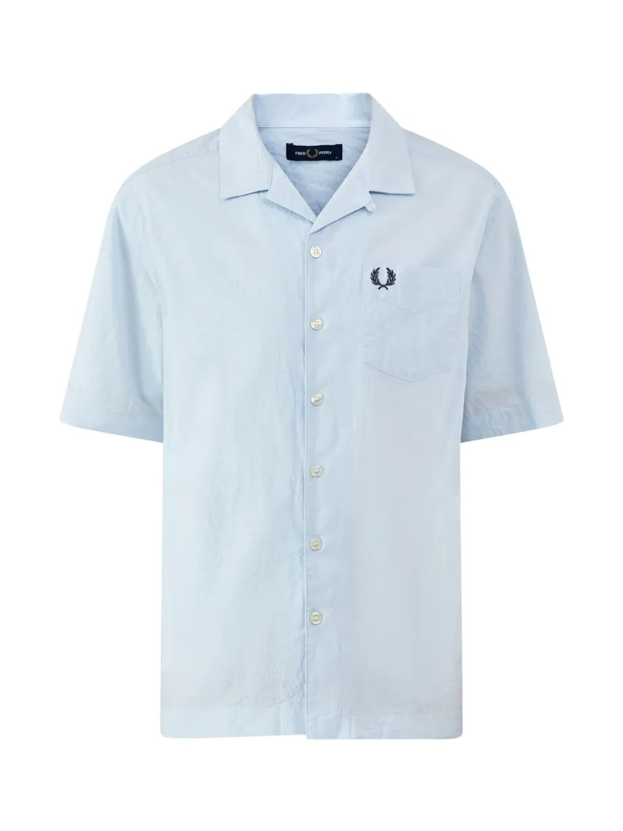 Seersucker Revere Collar Shirt