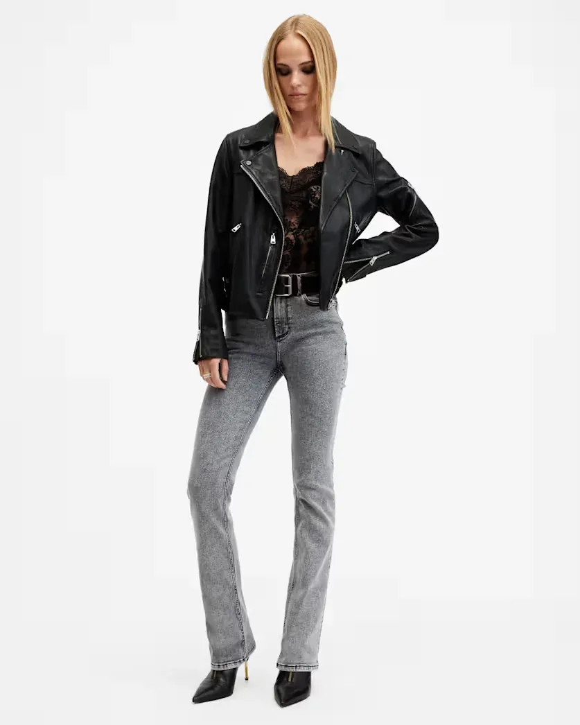 Haldan Slim Bootcut Stretch Denim Jeans