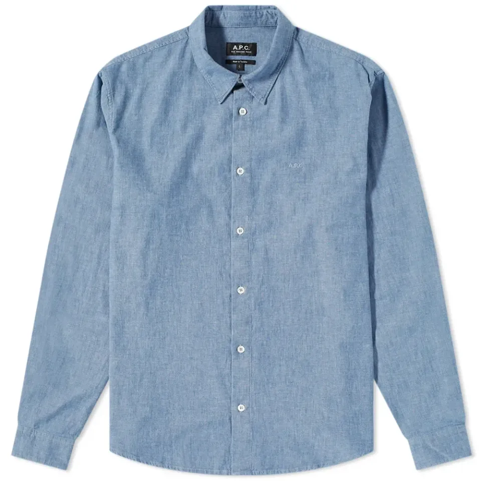 A.P.C. Hector Logo Chambray Shirt
