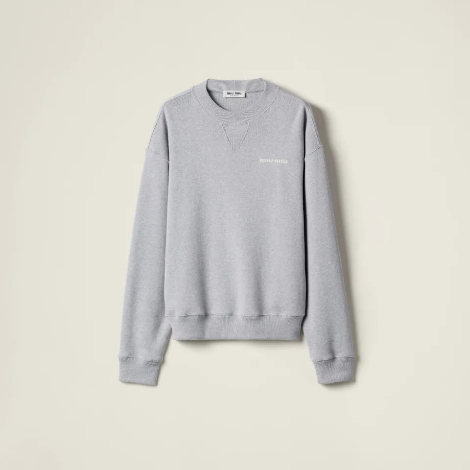 Cotton fleece sweatshirt