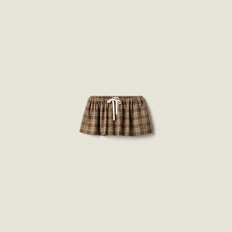 Plaid miniskirt