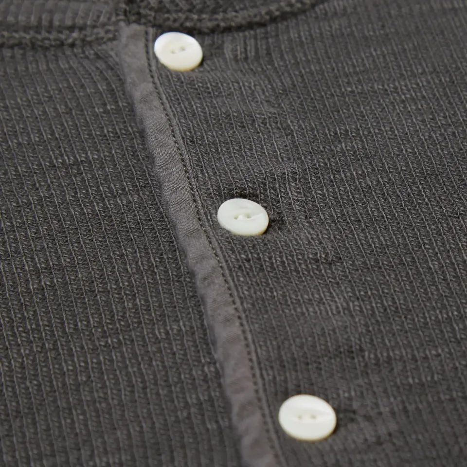 Garment Dyed Waffle Henley