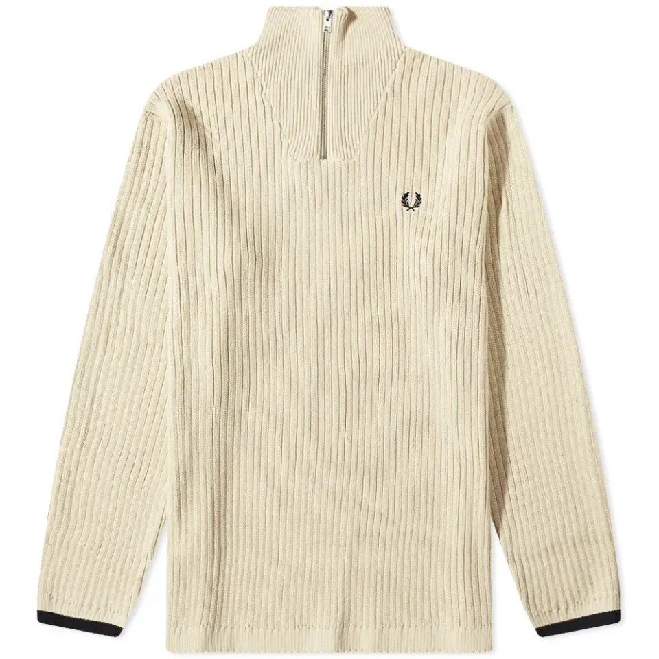 Textured Funnel Neck Jumper