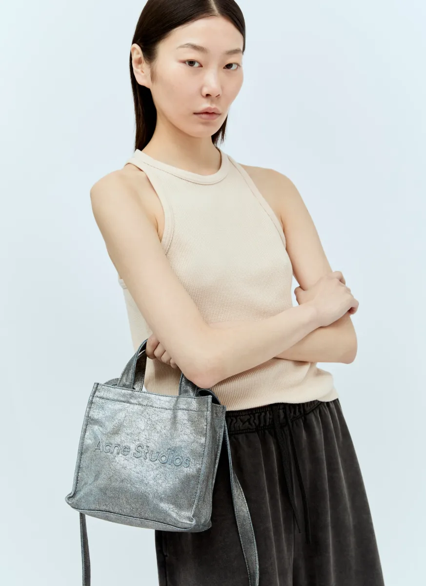 Logo Embossed Mini Tote Bag