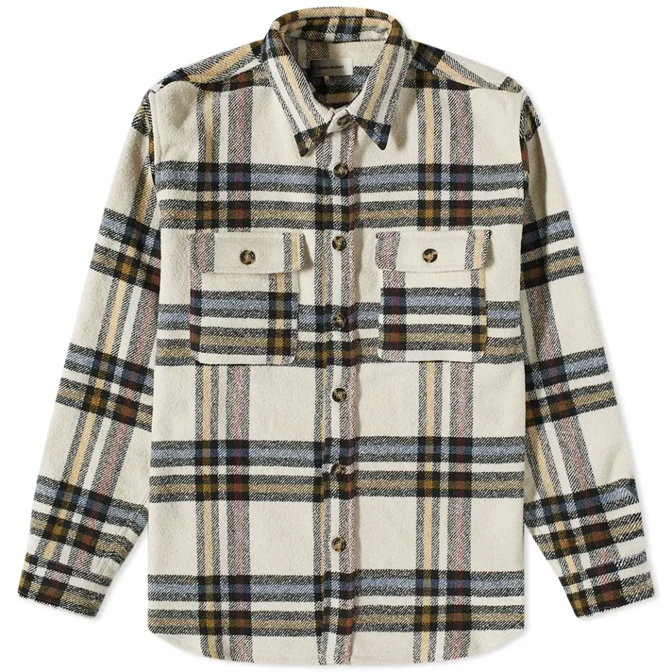 Ebbazh Check Wool Overshirt