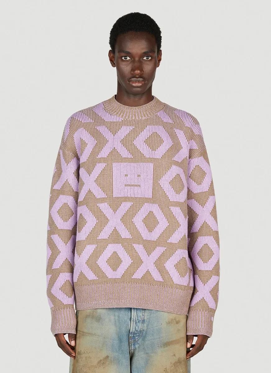 Logo Motif Crewneck Sweater
