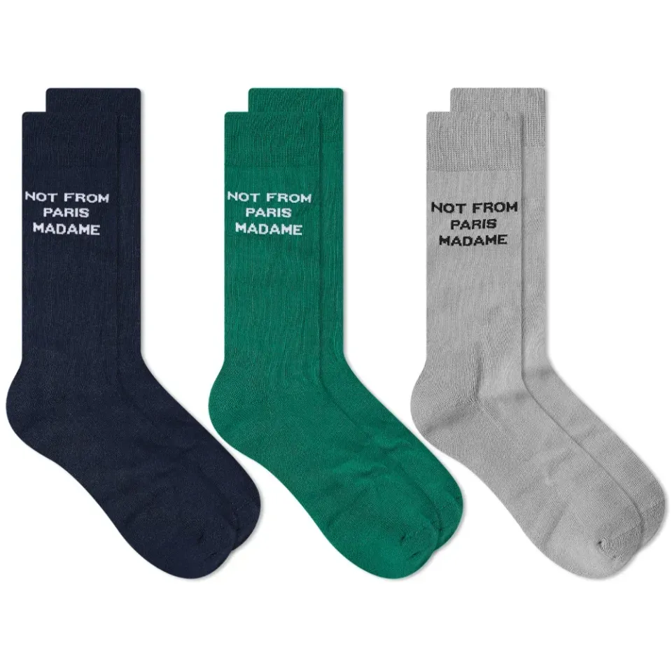 Slogan Socks - 3 Pack