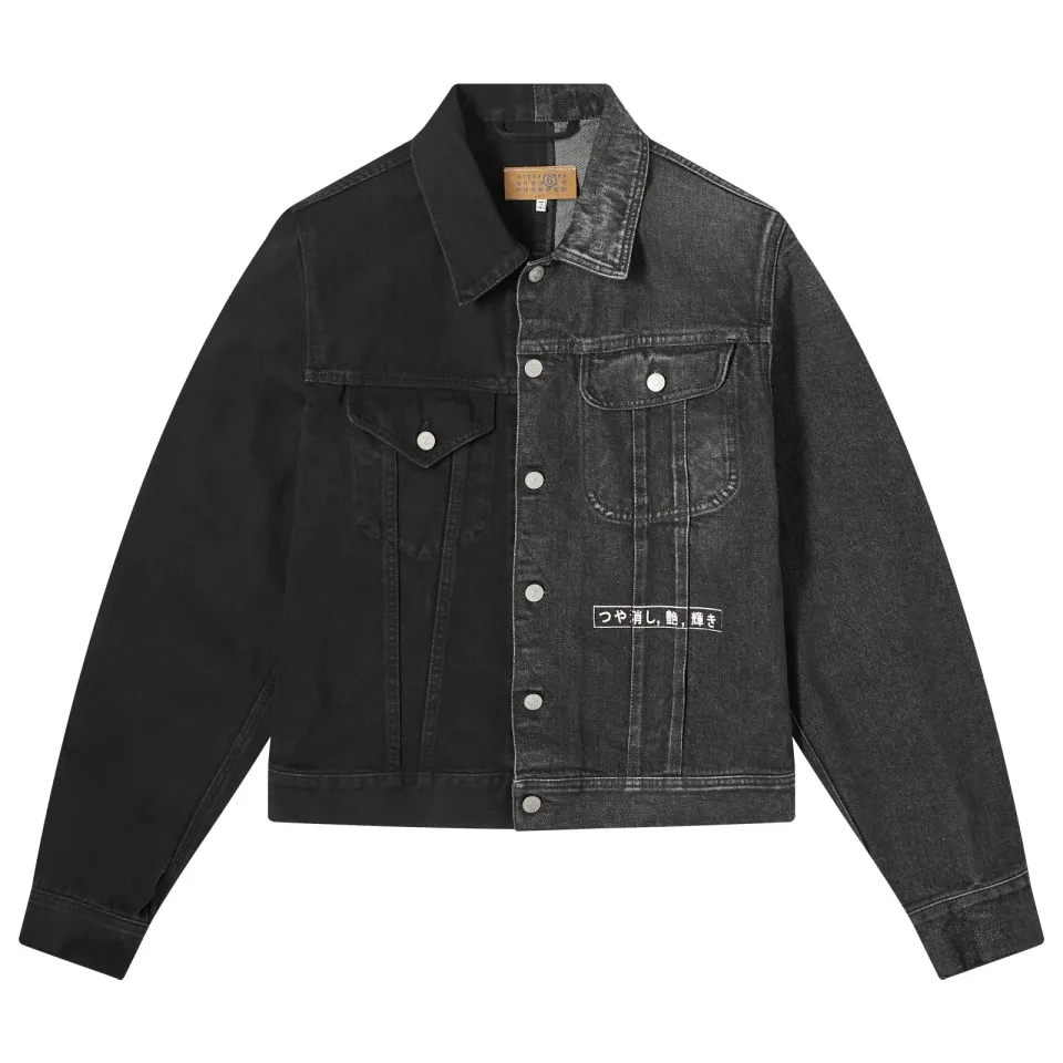 Half & Half Denim Jacket
