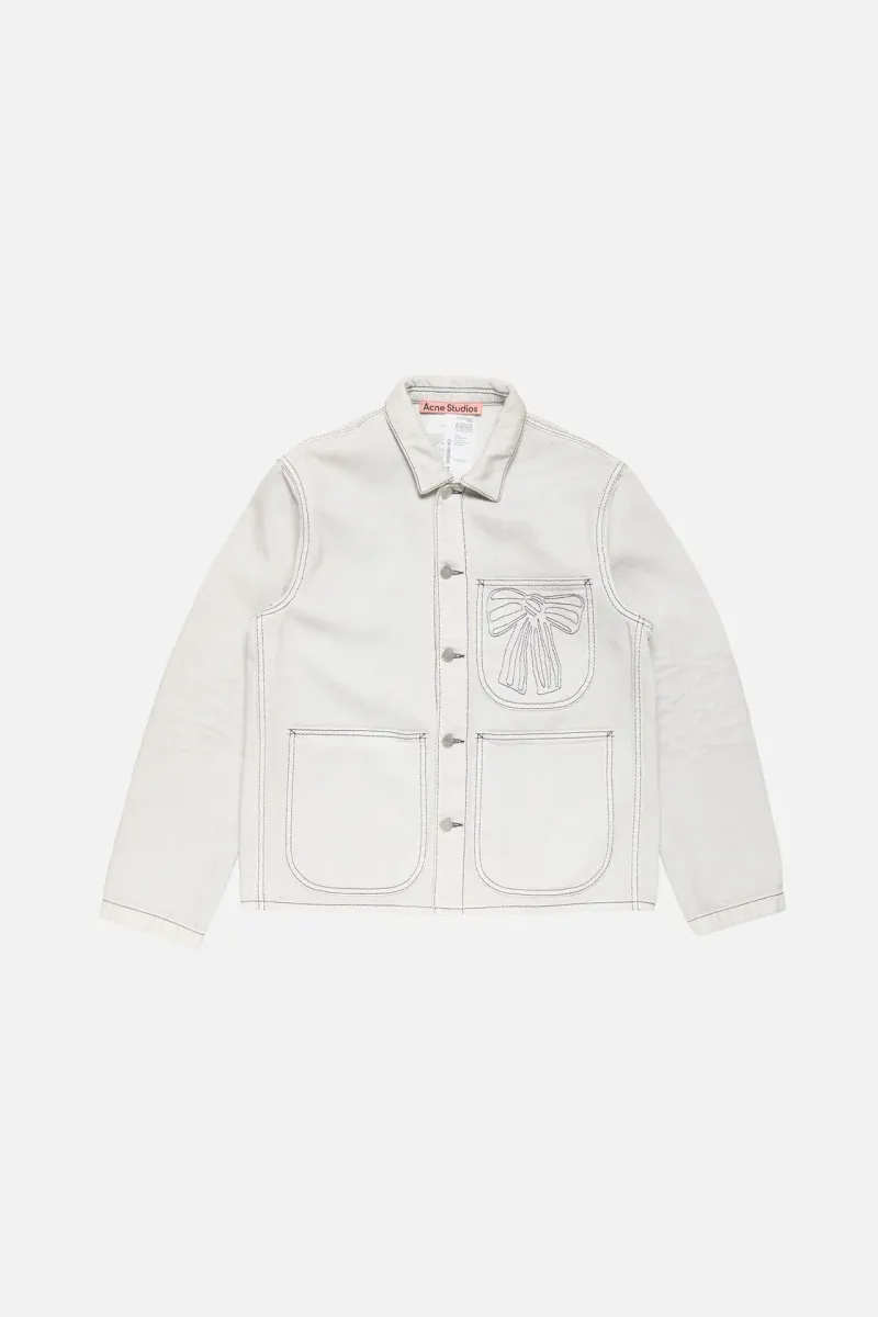 Denim blouson jacket