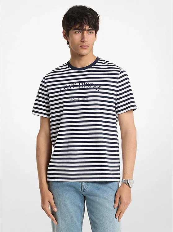 Provence Striped Cotton Jersey T-Shirt
